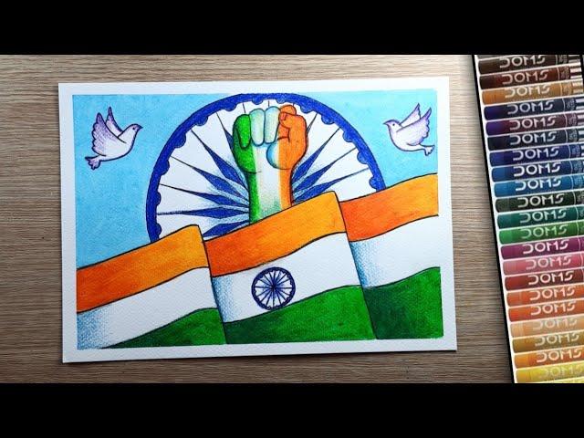 Independence Day Drawing️, Azadi ka Amrit Mahotsav Drawing, Independence Day Drawing Easy