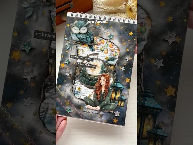 ASMR Artistic Journaling Scrapbook #journaling #journalwithme #scrapbooking