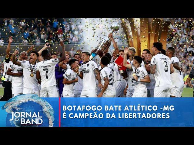 Botafogo bate Atlético Mineiro é campeão da Libertadores pela 1° vez | Jornal da Band