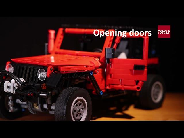 Toysly Red Wrange Off-Road Technicc Building set: Compatible with LEGO