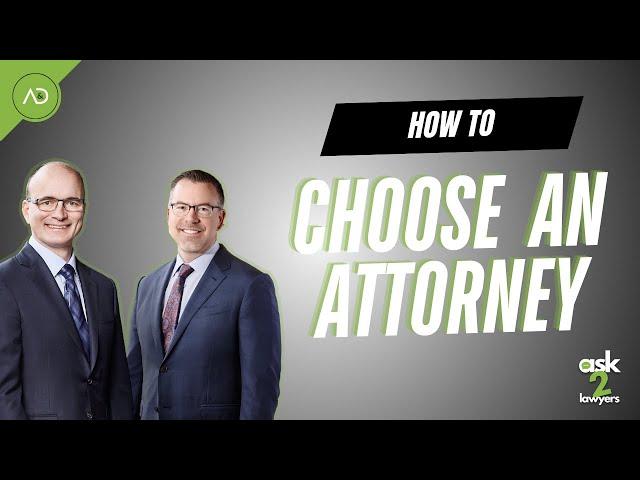 Ask 2 Lawyers LIVE: Choosing your attorney, what makes a great attorney, ask us anything!