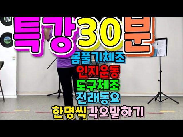 건강체조30분특강/백업봉체조/실버체조/레크레이션/치매예방체조/