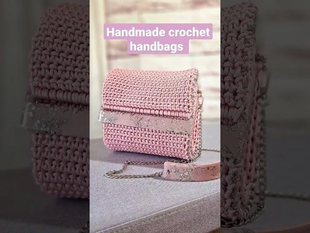 HANDMADE Crocheted handbag.  Unique Crochet bag.  #crochetbag #crochet #crochethandbag#handbags