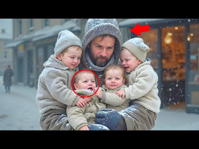 A bakery worker sees 4 ABANDONED CHILDREN in front of his bakery, BUT WHEN HE GETS CLOSER he sees...