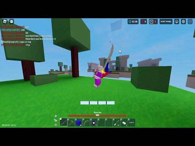 Top 1 PLAYER 1v1s an EXPLOITER in roblox bedwars