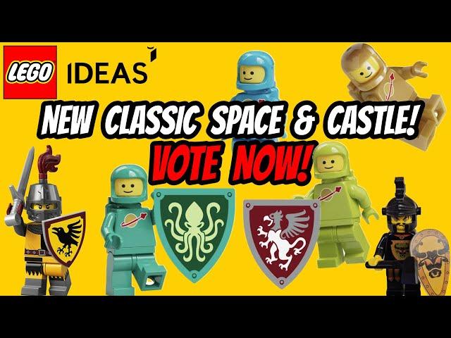 NEW LEGO Ideas Castle & Classic Space Minifigs VOTE NOW