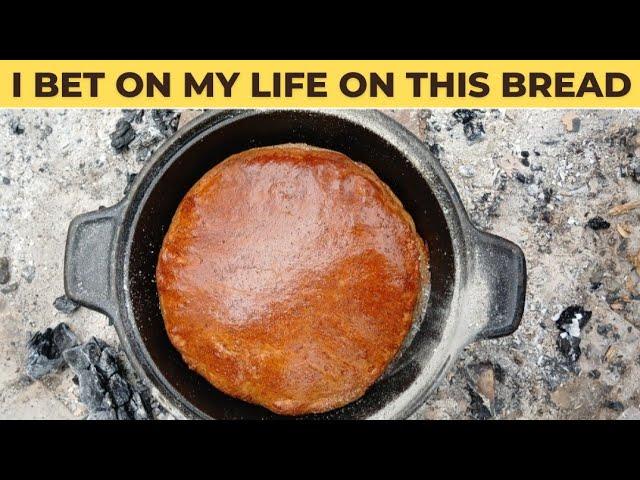 How to Make Vegan Bread Using a Homemade Charcoal Oven and Skillet