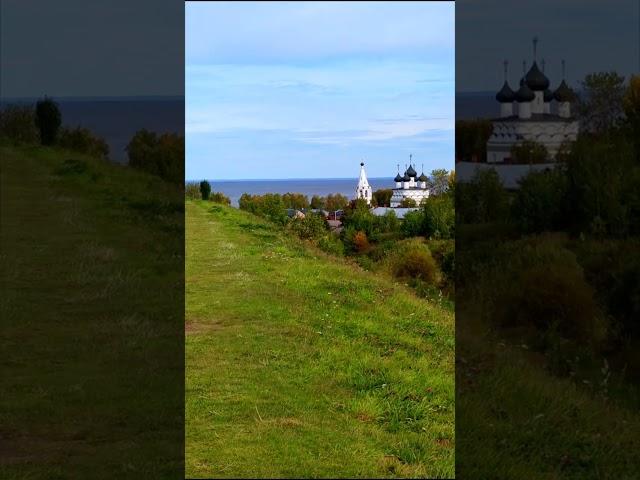 Белозерск, вид с Оградительного насыпного вала, сентябрь 2023