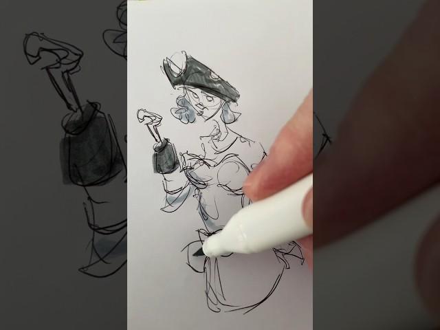 Sketchbook artwork #piratesofthecaribbean #lineart #sketchbookart #drawing