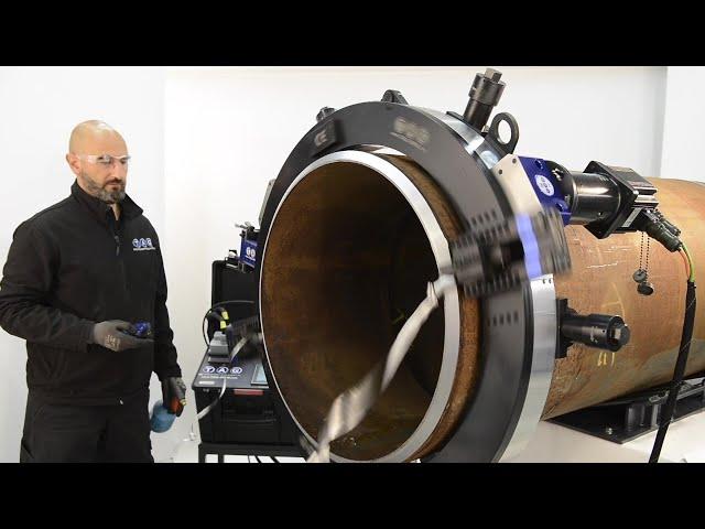 TAG SPLIT FRAME CLAMSHELL COLD CUTTING AND BEVELLING MACHINES 1" to 120" (NEW 2021 VERSION)