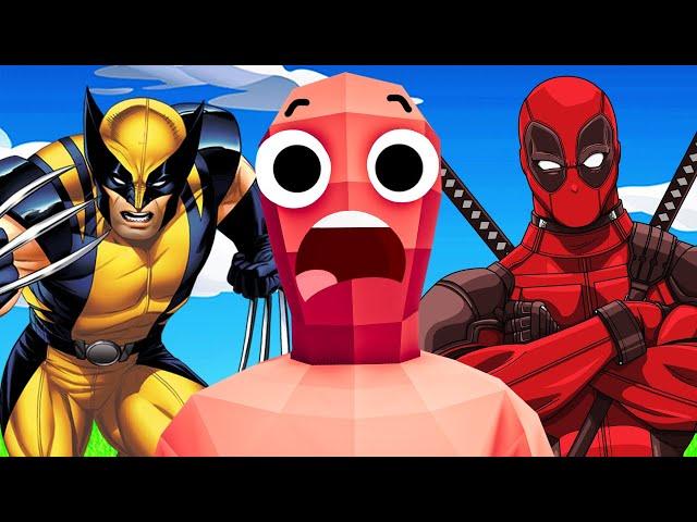 I UPGRADE This Wobbler Into WOLVERINE and DEADPOOL in Totally Accurate Battle Simulator!