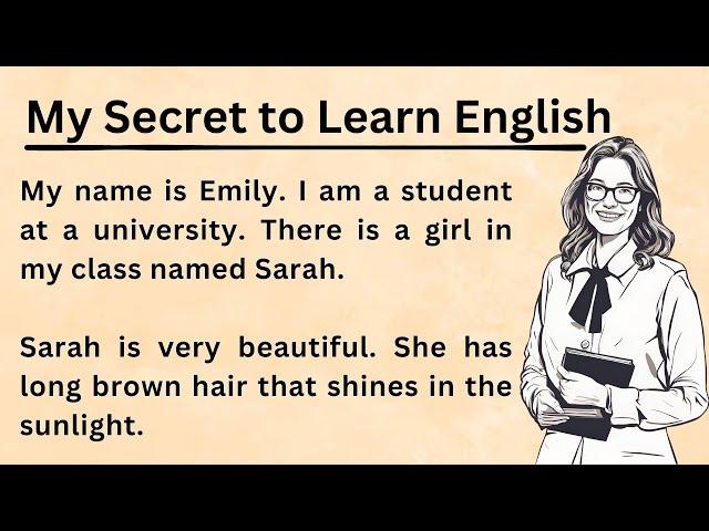 My Secret Way to Learn English || English Reading Podcasts || Learn English