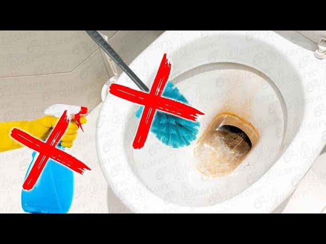 Easy Way to Clean Toilet Bowl Stains | Remove Toilet Hard Water Calcium Deposit Without Scrubbing