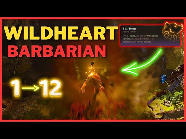 Wildheart Barbarian - ALL Attacks and Abilities - Baldur's Gate 3