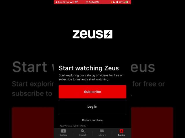 The Zeus Network - app overview