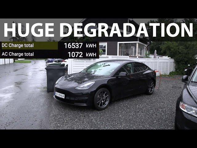 2021 Tesla Model 3 LR used as a taxi and only supercharged