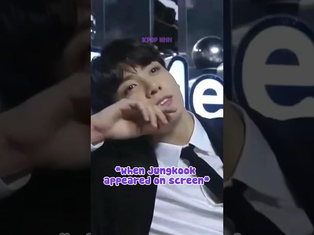 Other Idols Reaction When Jungkook Got On Screen  #shorts #bts #jungkook