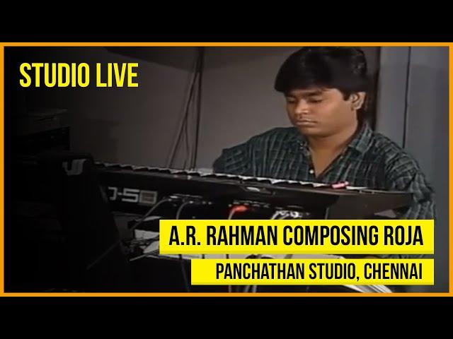 A.R. Rahman composing Roja at Panchathan Studio | Rare Video | H Sridhar | G. V. Prakash