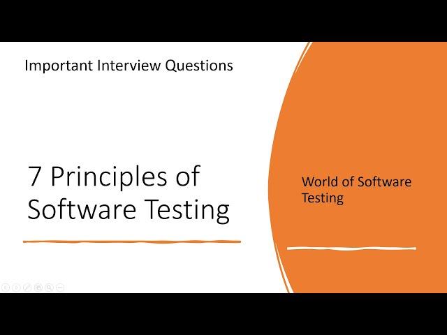 7 Principles of Software Testing | Software Testing Concepts