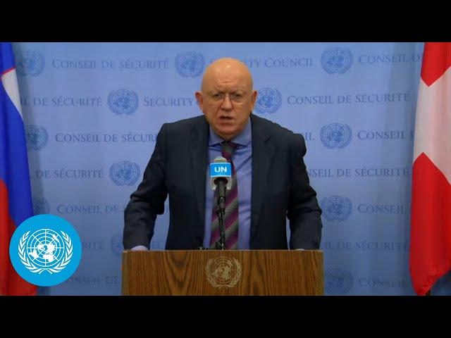 Russia on the Middle East - Security Council Media Stakeout | United Nations