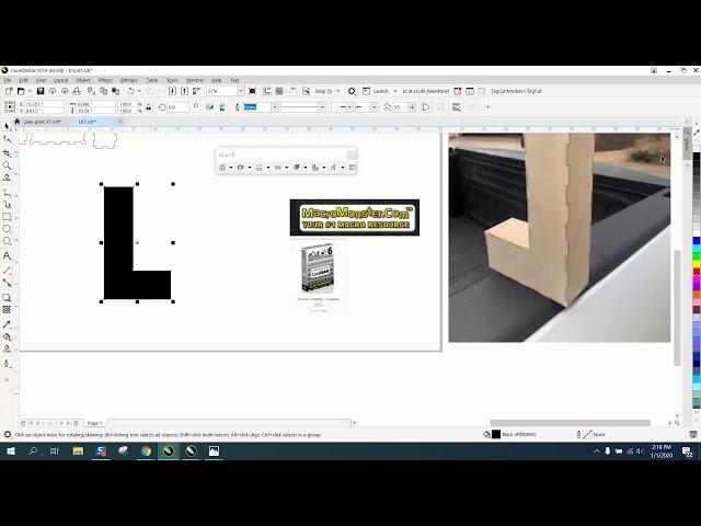 Corel Draw Tips & Tricks Macro Monster Cutting other shapes for Boxes