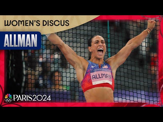 Team USA's Valarie Allman DEFENDS her discus gold medal | Paris Olympics | NBC Sports