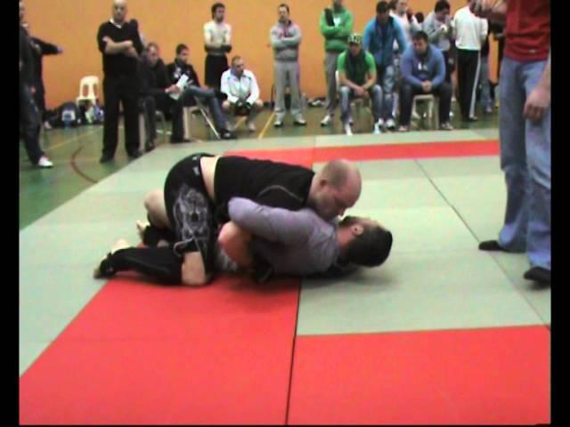 Cian winning the +95kg MMA League Finals