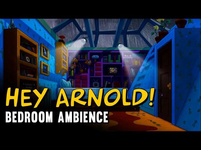 You're in Hey Arnold's room in 1997 listening to music and it's raining | 3 HOUR ASMR Ambience