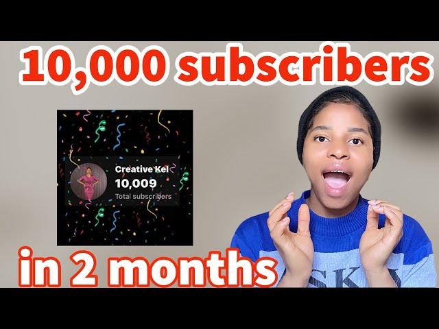 How I got 10k subs in 70 days on YouTube (No sub4sub) #seo