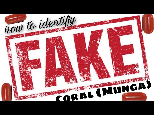 how to identify FAKE munga (coral) #नकली मूंगा कैसे पहचाने #@mygemsworld1883