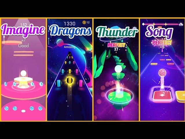 Thunder - Beat jumper Vs Dancing road Vs Hop ball 3 Vs Color hop 3D