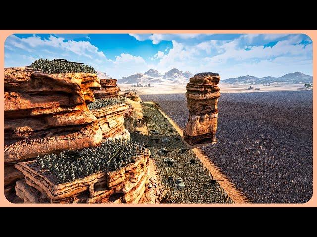 Humanity ARMY in the Gorge vs 3,000,000 ZOMBIES - Ultimate Epic Battle Simulator 2 UEBS 2 (4K)