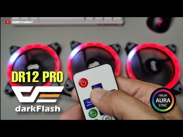 DARKFLASH DR12 PRO 3 IN 1 FAN UNBOXING AND TESTING - ARGB/ RGB 120 MM MOTHERBOARD SYNC CAPABLE