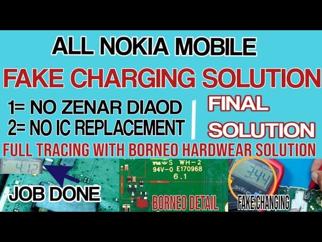 nokia 105 ta1174 fake charging solution / ALL NOKIA MOBILE FAKE CHARGING SOLUTIONS