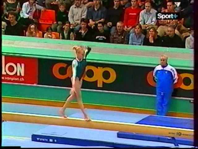 Irina YAROTSKA (UKR) beam - 2004 Swiss Cup