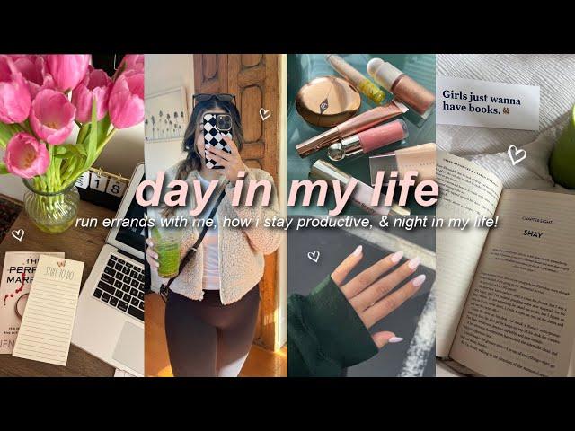 VLOG: a day in my life, run errands with me, staying productive, & relaxing night in my life!