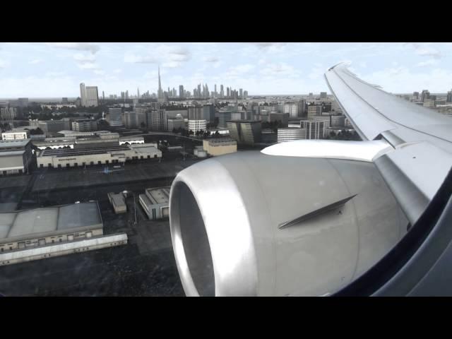 FSX As Real As It Gets Boeing 787 landing in Dubai! [HD]