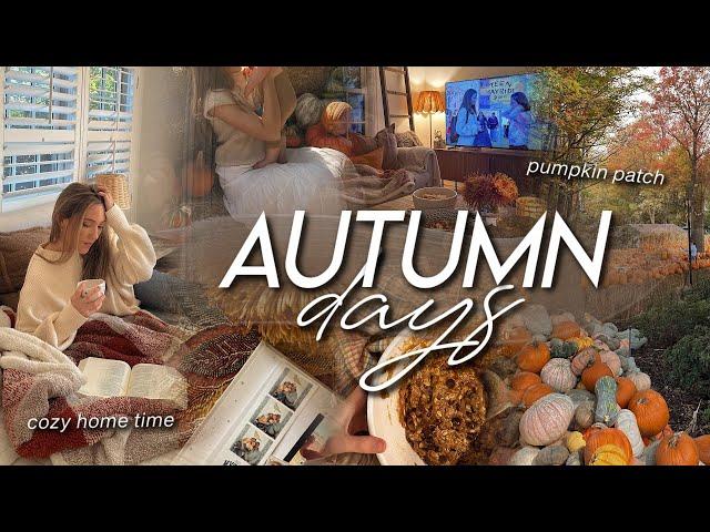 AUTUMN DAYS | cozy home time, pumpkin patch, baking pumpkin cookies, & hot air balloon display 