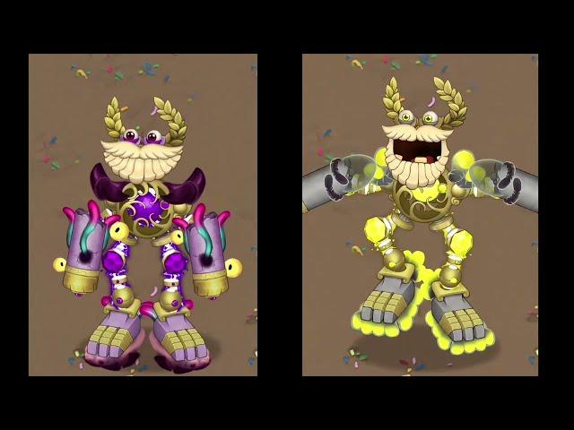 WUBBOX SHOWCASE : Gold Island Psychic vs. Light in My Singing Monsters #msm