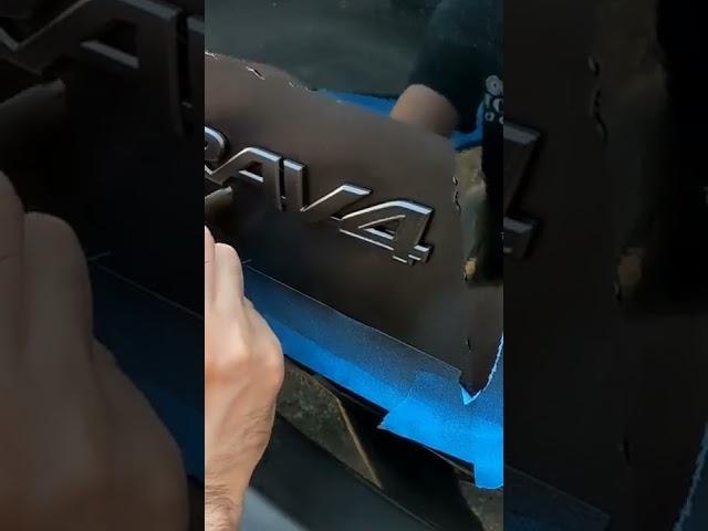 Painting Car Emblems using Plasti dip