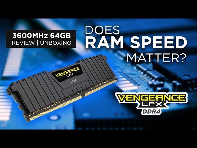 Corsair Vengeance LPX 3600MHz DDR4 Ram 64GB - Unboxing and Review | Does ram speed matter?