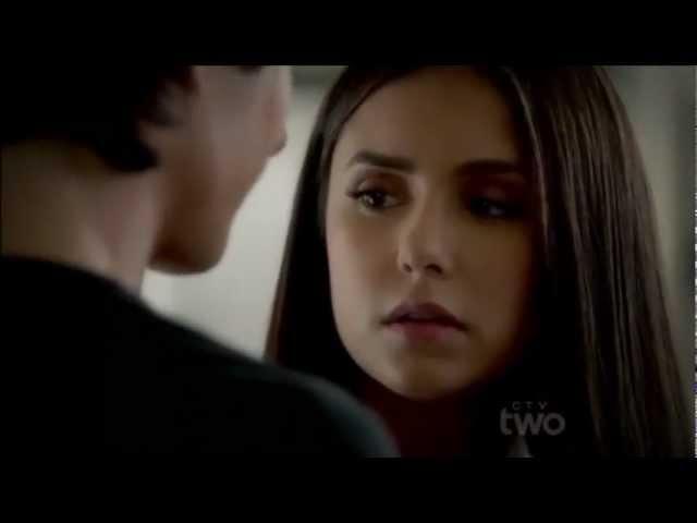 Damon & Elena Kitchen cooking chili with Damon scene The Vampire Diaries 3x04