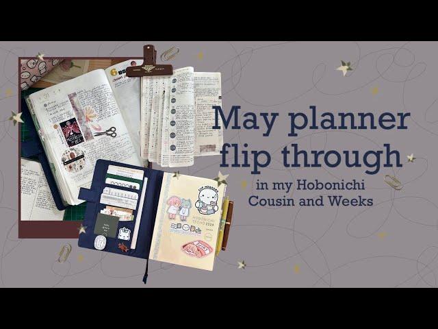 May planner flip through | Hobonichi Cousin and Weeks