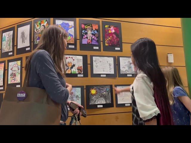 Young artists display work downtown for 'Worlds of Imagination'