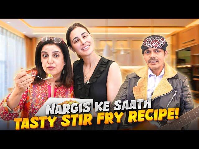 Nargis Fakhri’s Quick & Healthy Veg Stir Fry Recipe! | @FarahKhanK