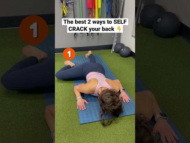 The best 2 ways to SELF CRACK YOUR BACK - how to crack your back Like A PRO