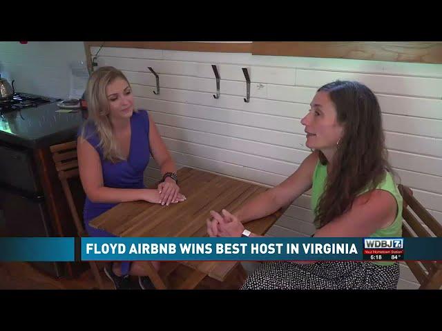 Floyd Tiny House Owner wins Most Hospitable Airbnb Host in Virginia