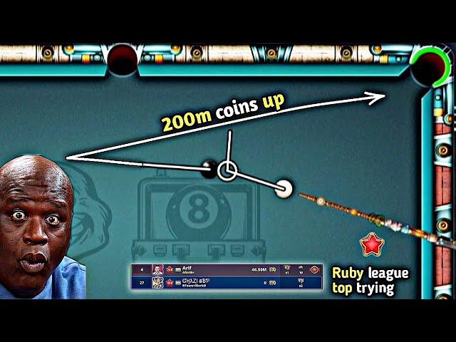 200m coins increase ~ Ruby league top  trying ~ 8 ball pool