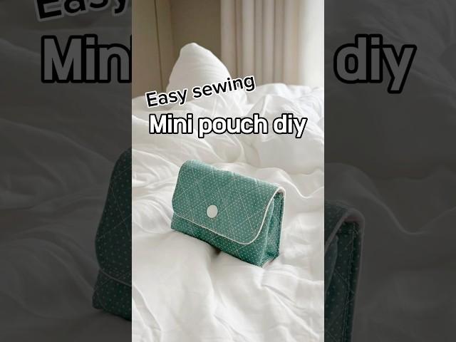 뒤집기만 하면 끝나는 쉬운 입체 미니파우치 만들기️ 3D mini pouch #diy