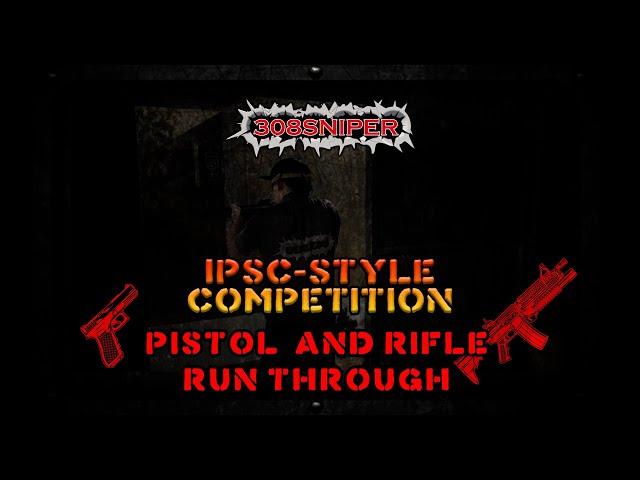 308sniper IPSC-Style Competition pistol run through demonstration